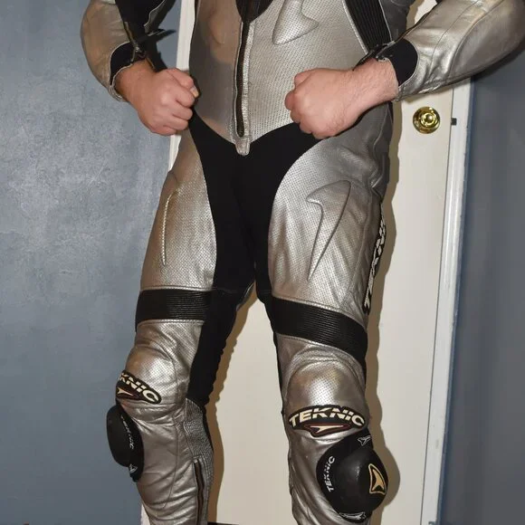 Teknic leather motorcycle suit, kangaroo hide, size US 44 - Picture 11 of 16